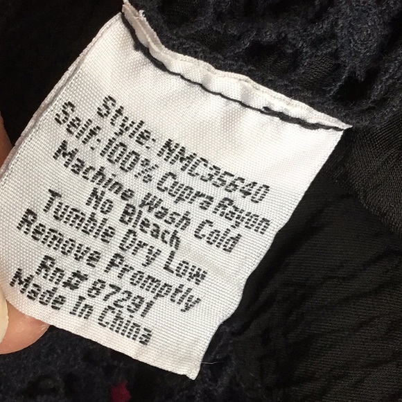 Johnny Was Black Crochet Lace Top - Picture 8 of 8